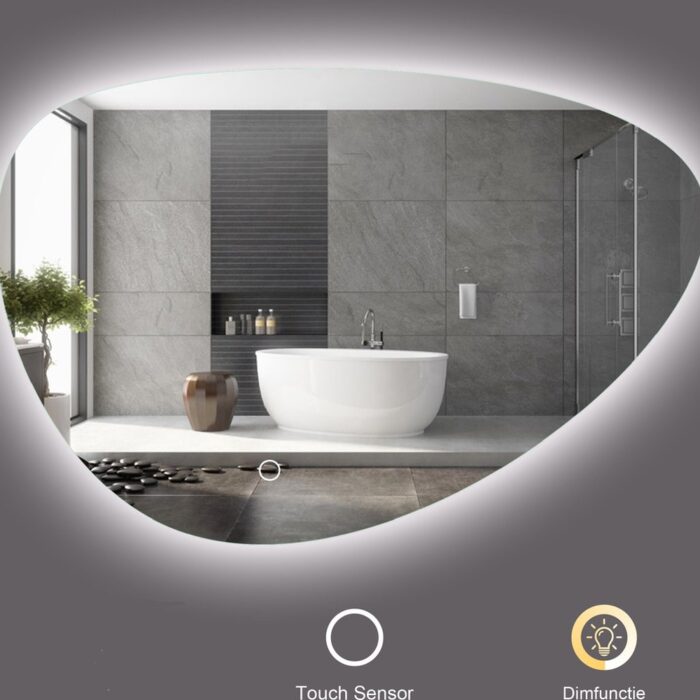Badkamer Spiegel Organische Vormen Led