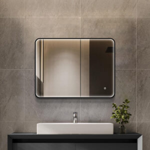 Badkamer Spiegel Milo 80x60CM | LED Verlichting Voorzijde | Condensvrij | Dimbaar